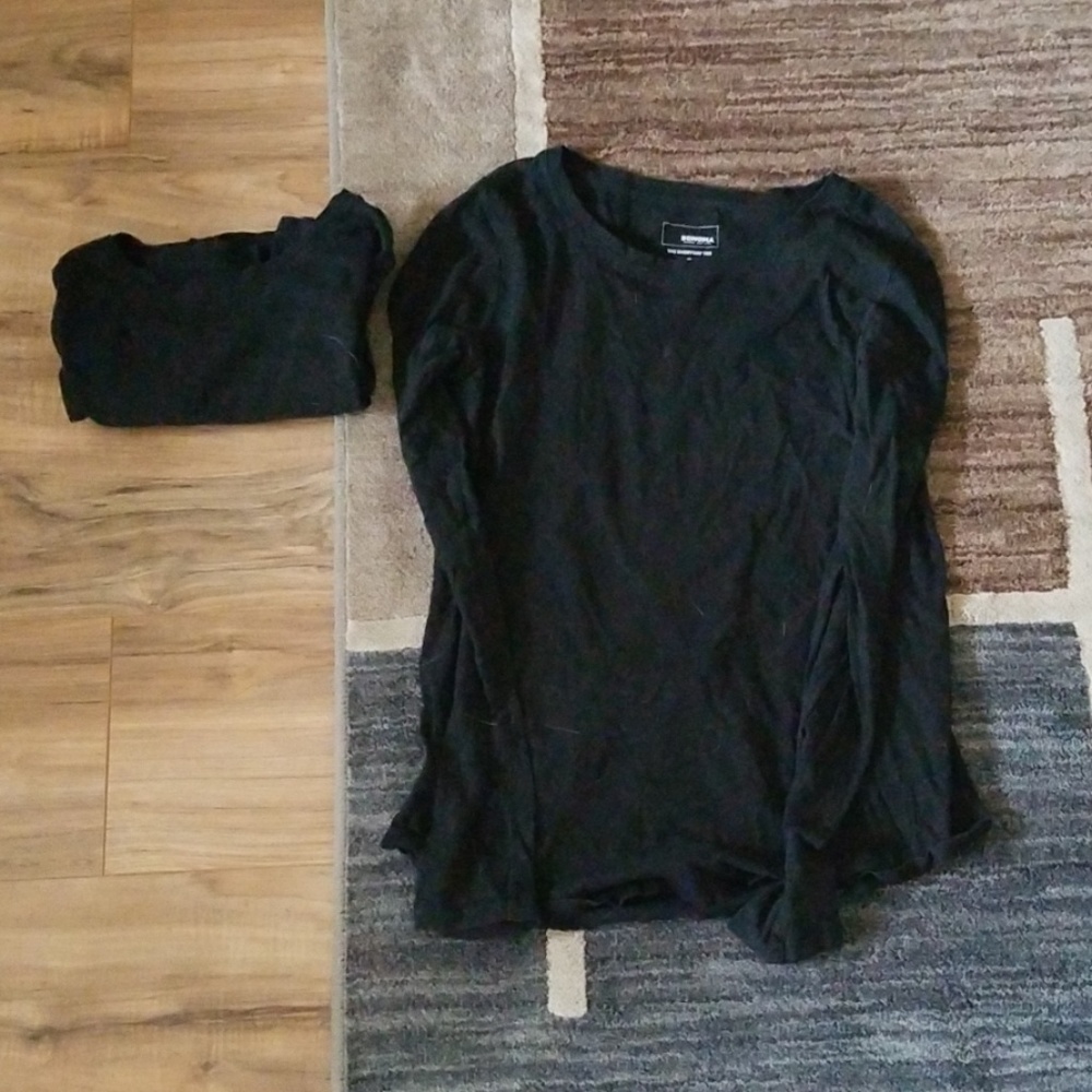 2 Small Sonoma Black Long Sleeves